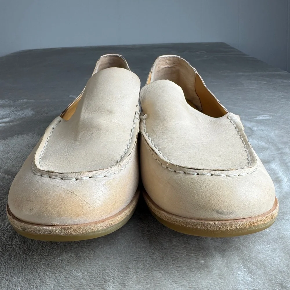 Kork-Ease Women's‎ Leather Loafers 7.5 Meg Nude Tan Neutral Preppy Classic